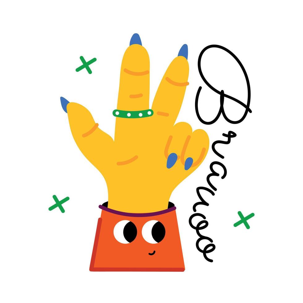 Trendy Bravo Word vector