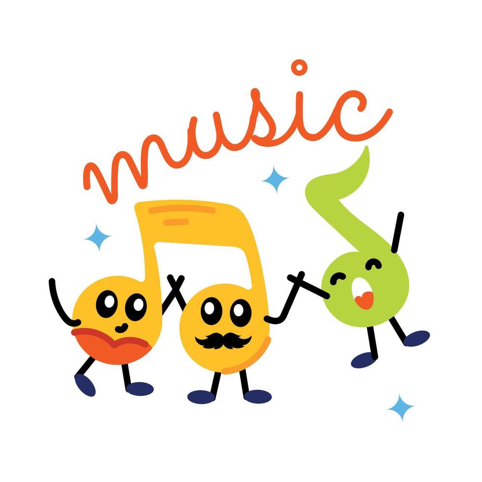 Trendy Music Concepts vector