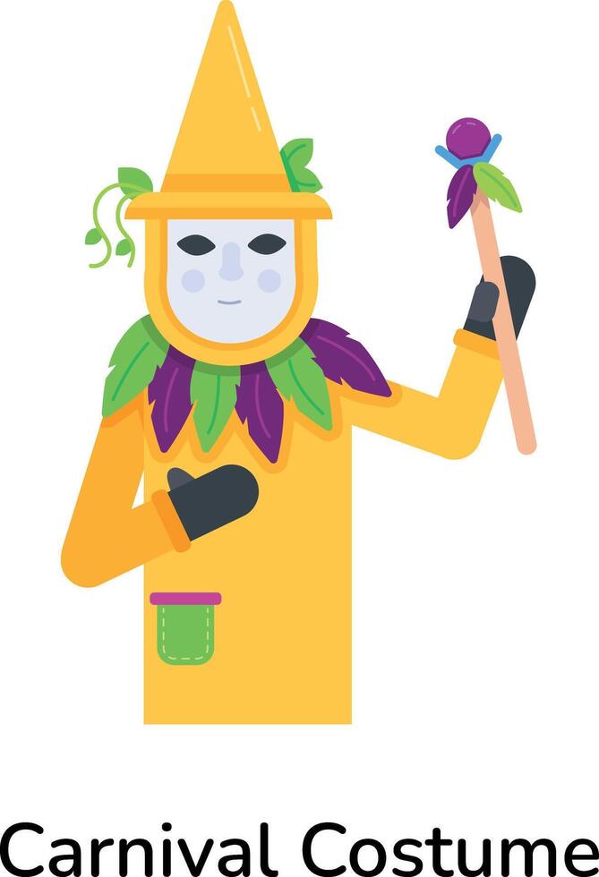 de moda carnaval disfraz vector