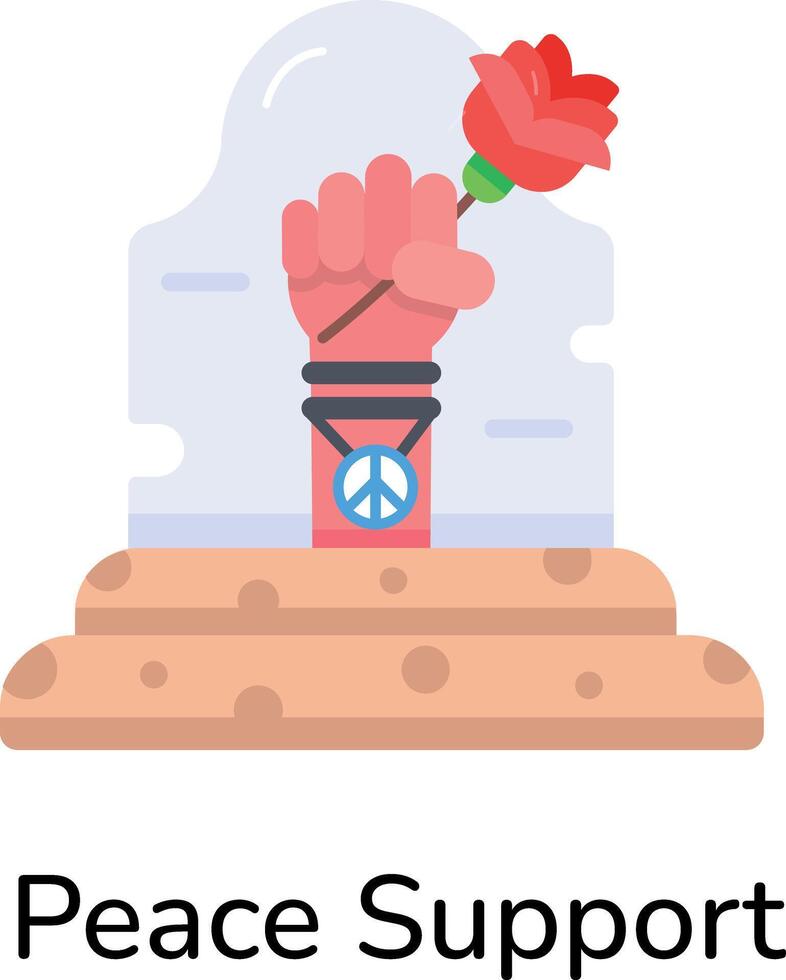 Trendy Peace Support vector