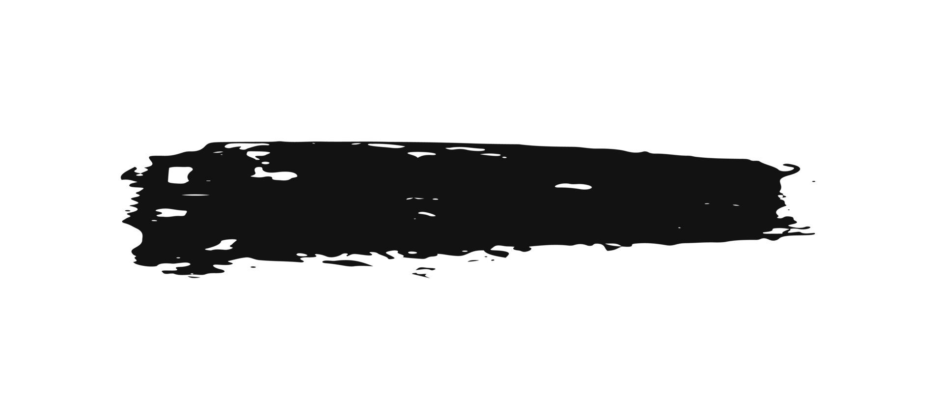 black staine brush, grunge banner, hand drawn splash. Grunge badge brush, hand drawn black png