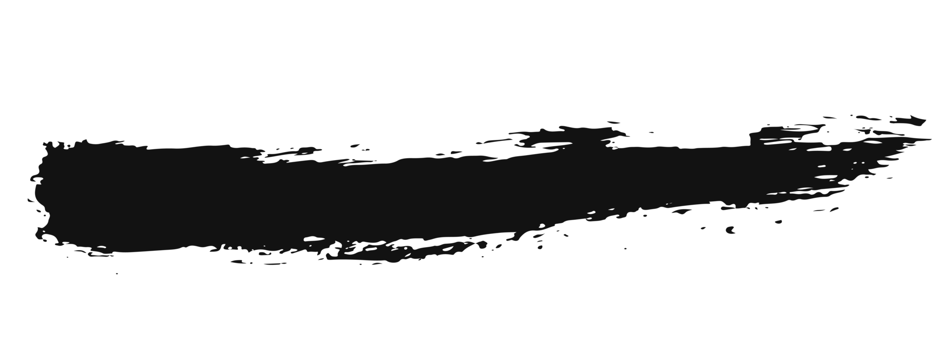 black staine brush, grunge banner, hand drawn splash. Grunge badge brush, hand drawn black png