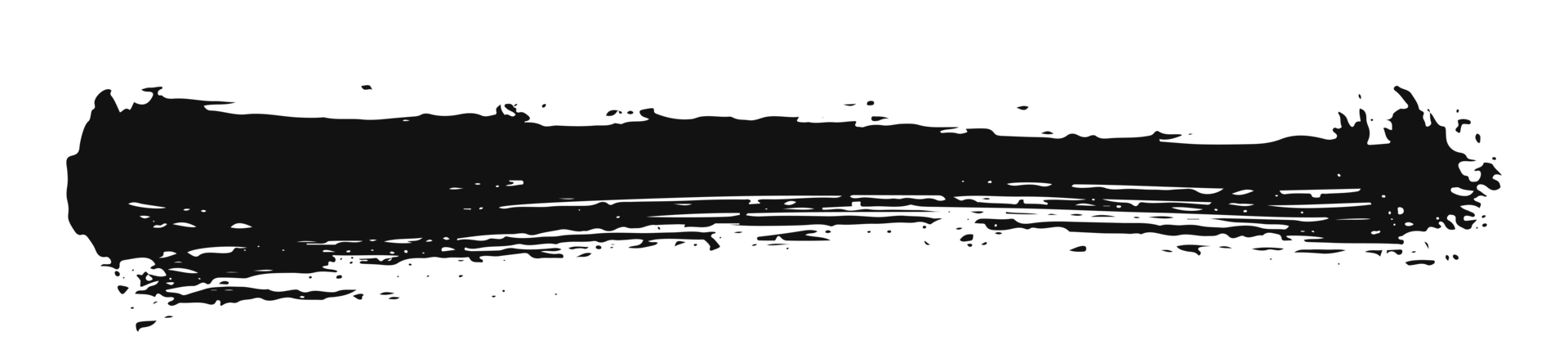 black staine brush, grunge banner, hand drawn splash. Grunge badge brush, hand drawn black png