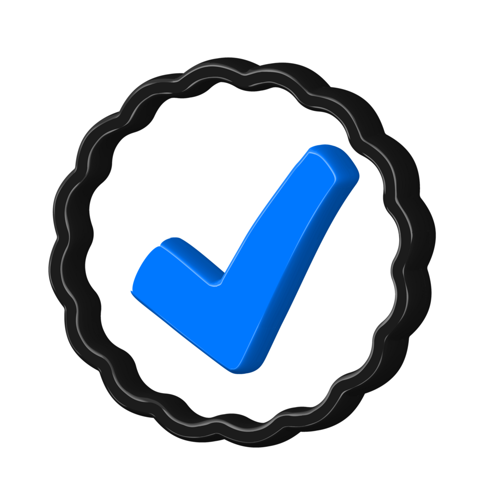 3d checklist sign icon checkmark, agreement, approved png