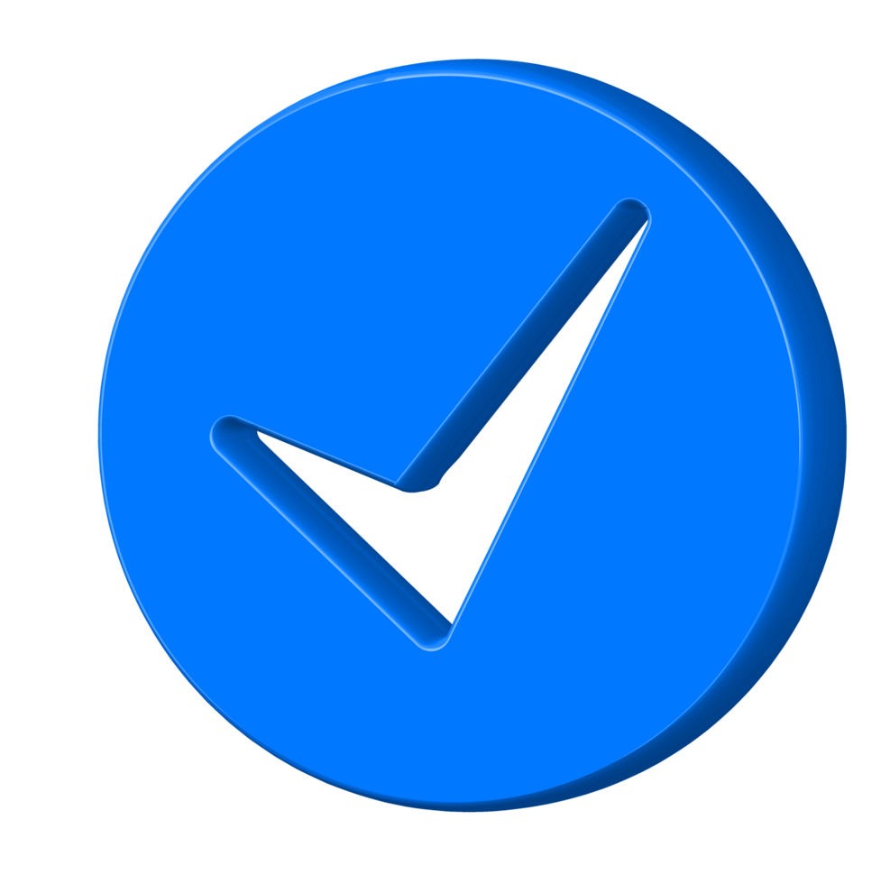 3d checklist sign icon checkmark, agreement, approved png