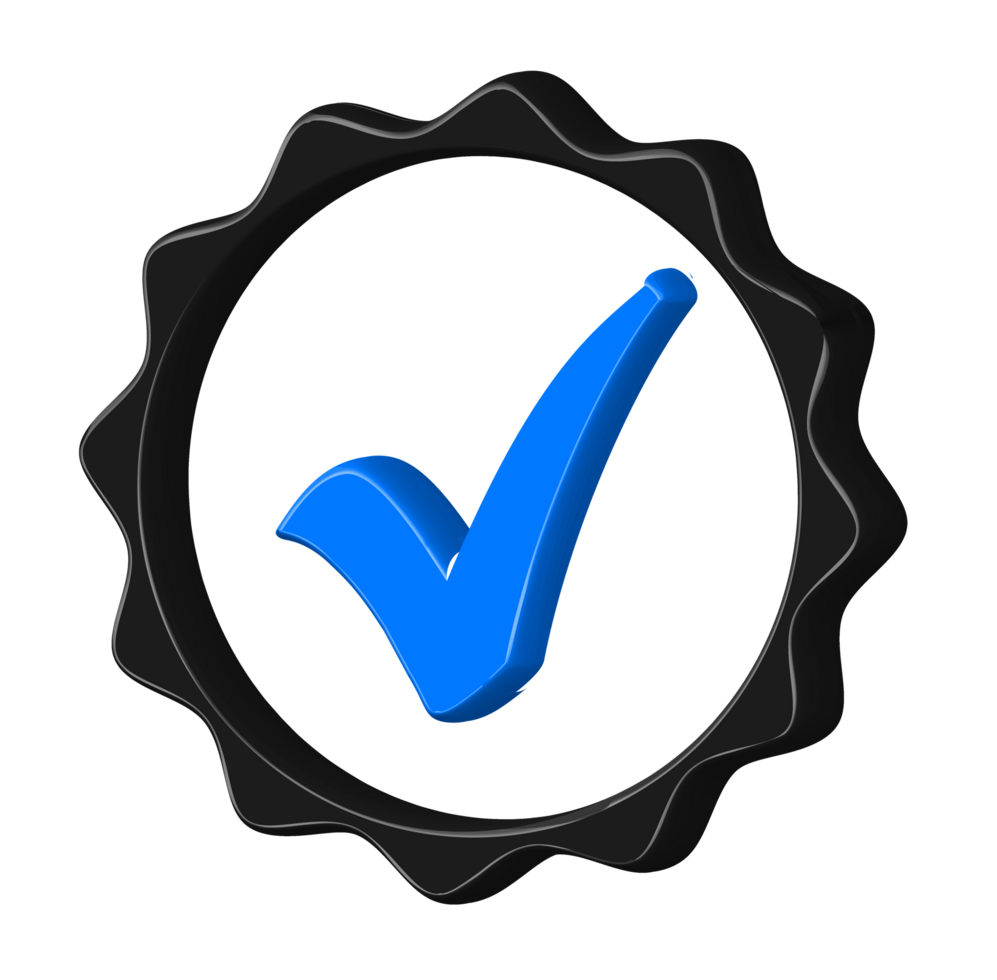 3d checklist sign icon checkmark, agreement, approved png