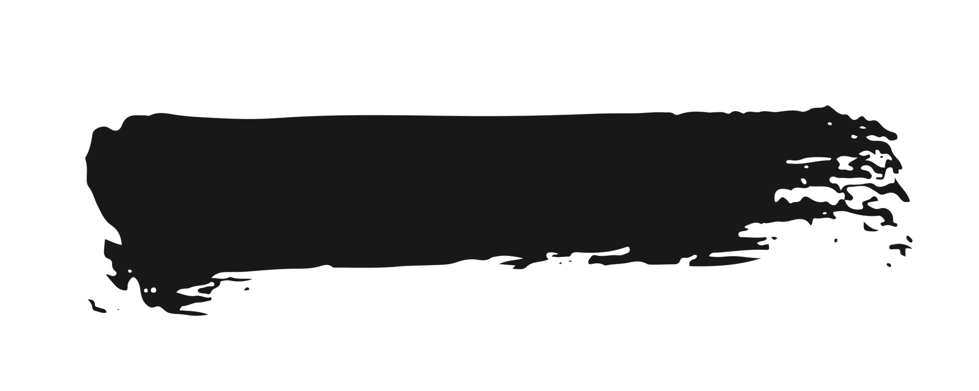 black staine brush, grunge banner, hand drawn splash. Grunge badge brush, hand drawn black png