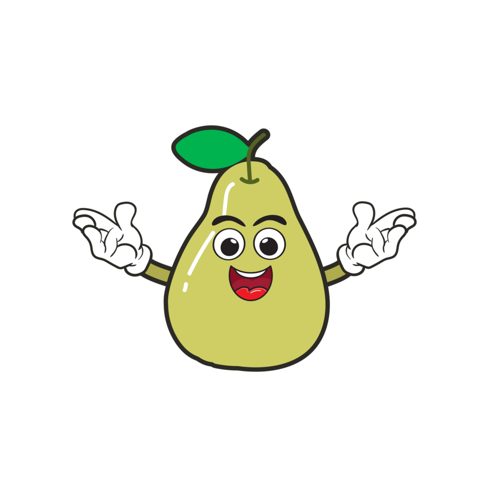 fruit mascottes glimlach gelukkig grappig voor kinderen, kawaii tekening logo png