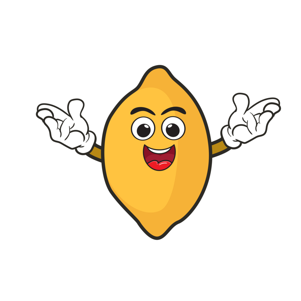 fruit mascottes glimlach gelukkig grappig voor kinderen, kawaii tekening logo png