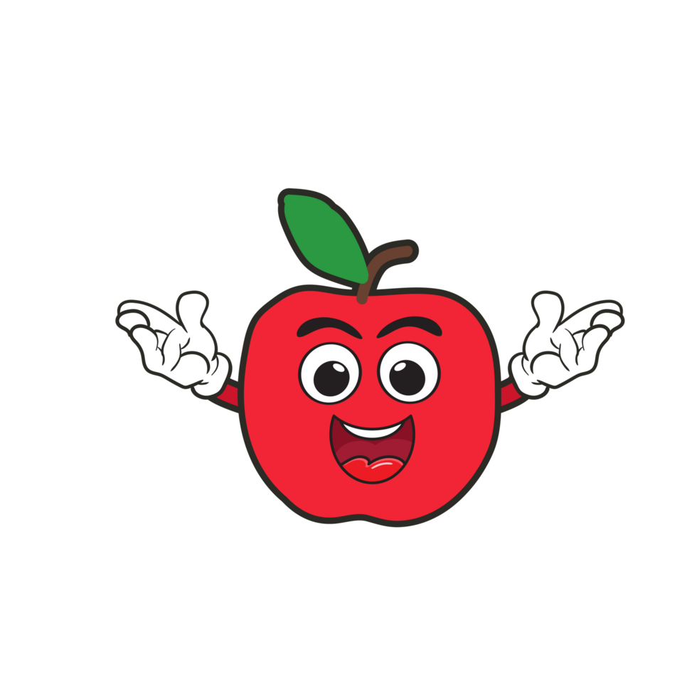 frutas mascotes sorrir feliz engraçado para crianças, kawaii rabisco logotipo png