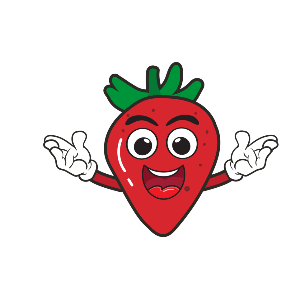 fruit mascottes glimlach gelukkig grappig voor kinderen, kawaii tekening logo png