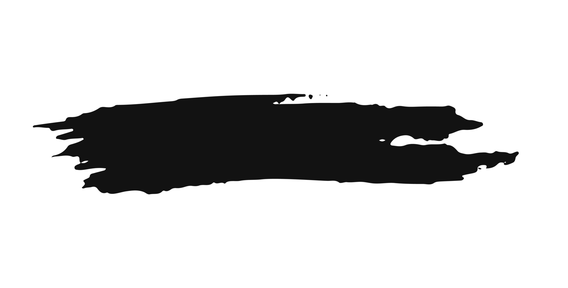 black staine brush, grunge banner, hand drawn splash. Grunge badge brush, hand drawn black png
