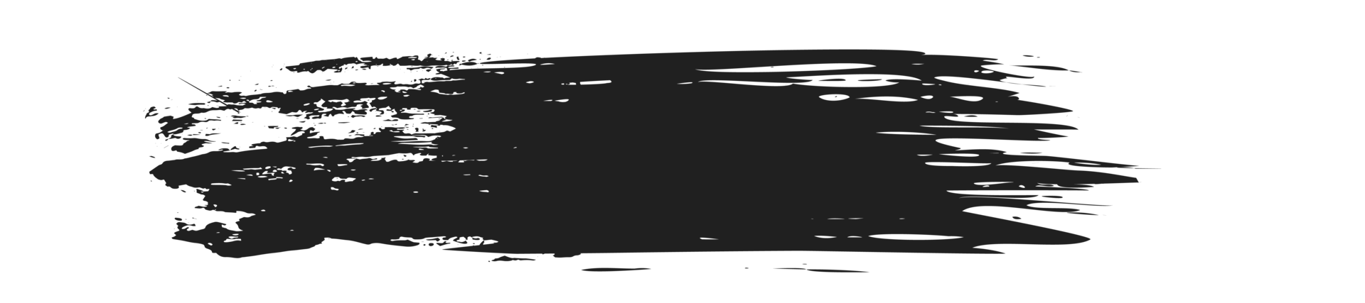 black staine brush, grunge banner, hand drawn splash. Grunge badge brush, hand drawn black png