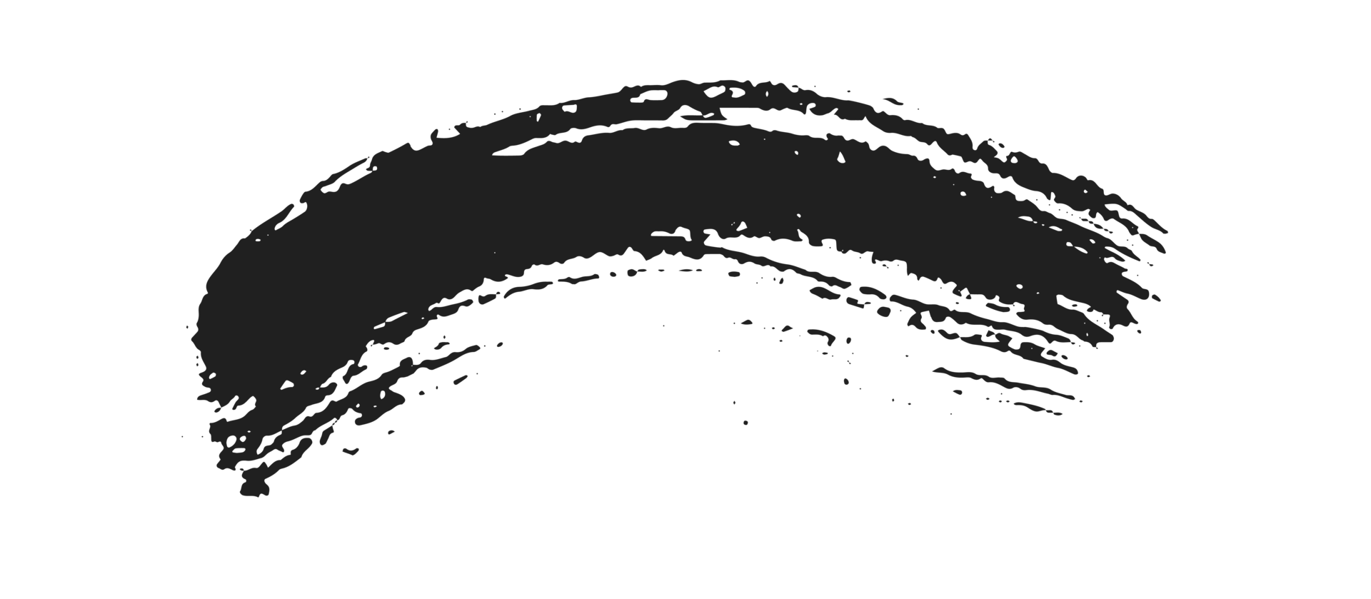 black staine brush, grunge banner, hand drawn splash. Grunge badge brush, hand drawn black png