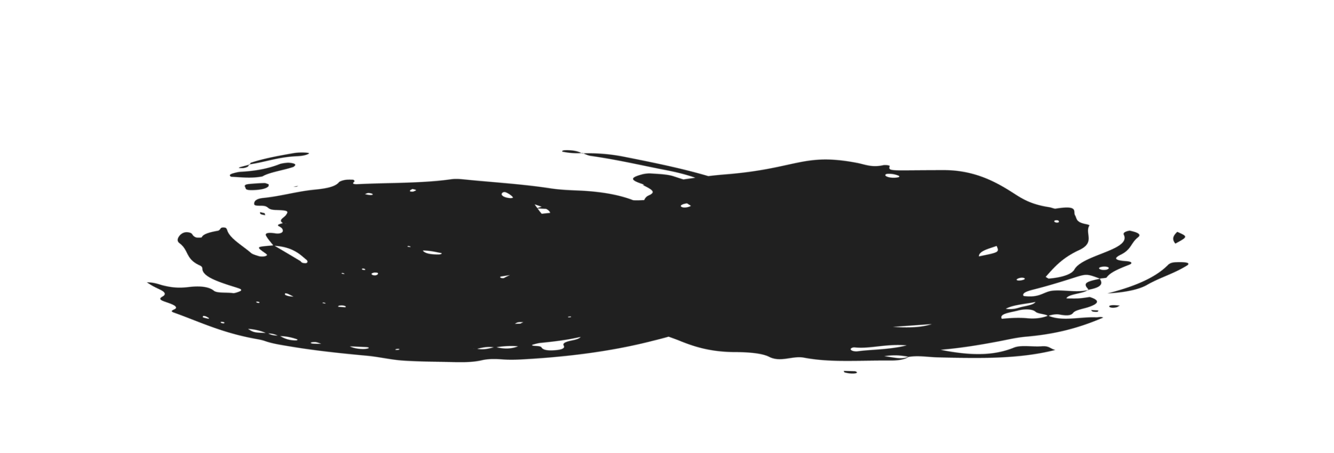 black staine brush, grunge banner, hand drawn splash. Grunge badge brush, hand drawn black png