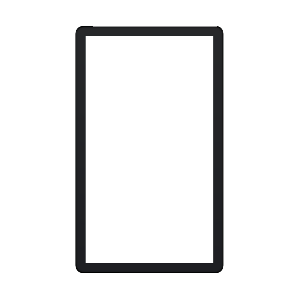 a black and white square phone icon on a transparent background png