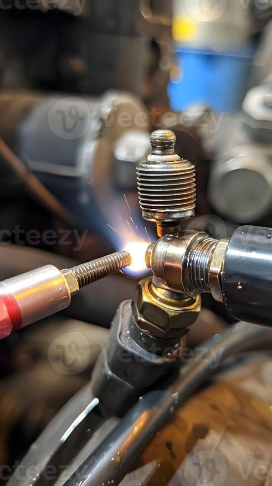 AI generated Spark plug replacement ignition rejuvenation photo