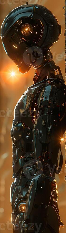 AI generated Robotic Companion Mechanical Suit photo