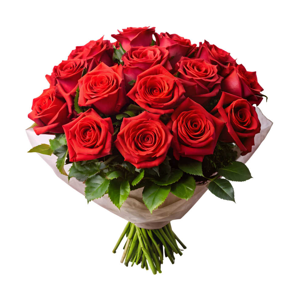 ai généré une bouquet de cramoisi des roses png