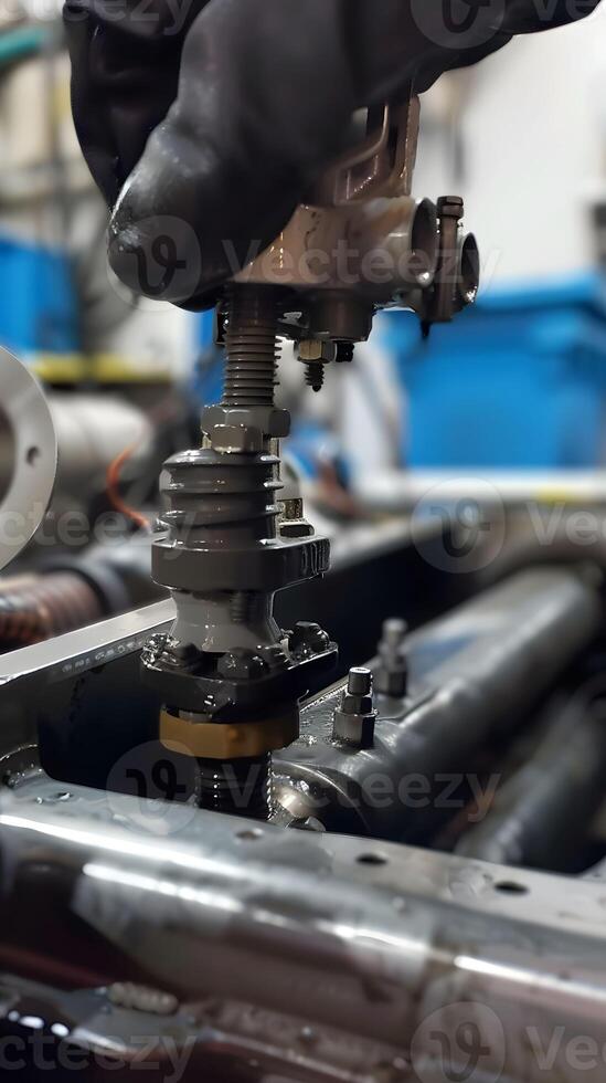 AI generated Brake fluid change hydraulic system refresh photo