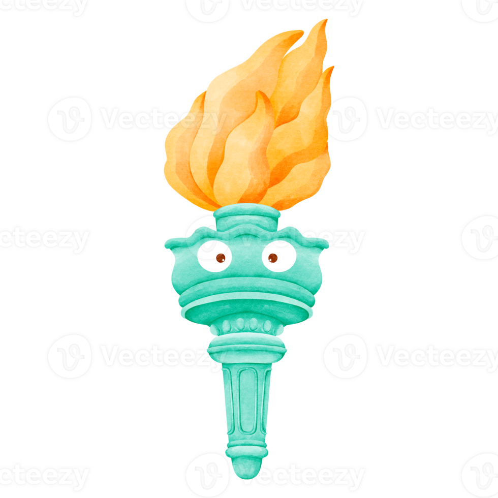 Cute Statue of Liberty Torch png
