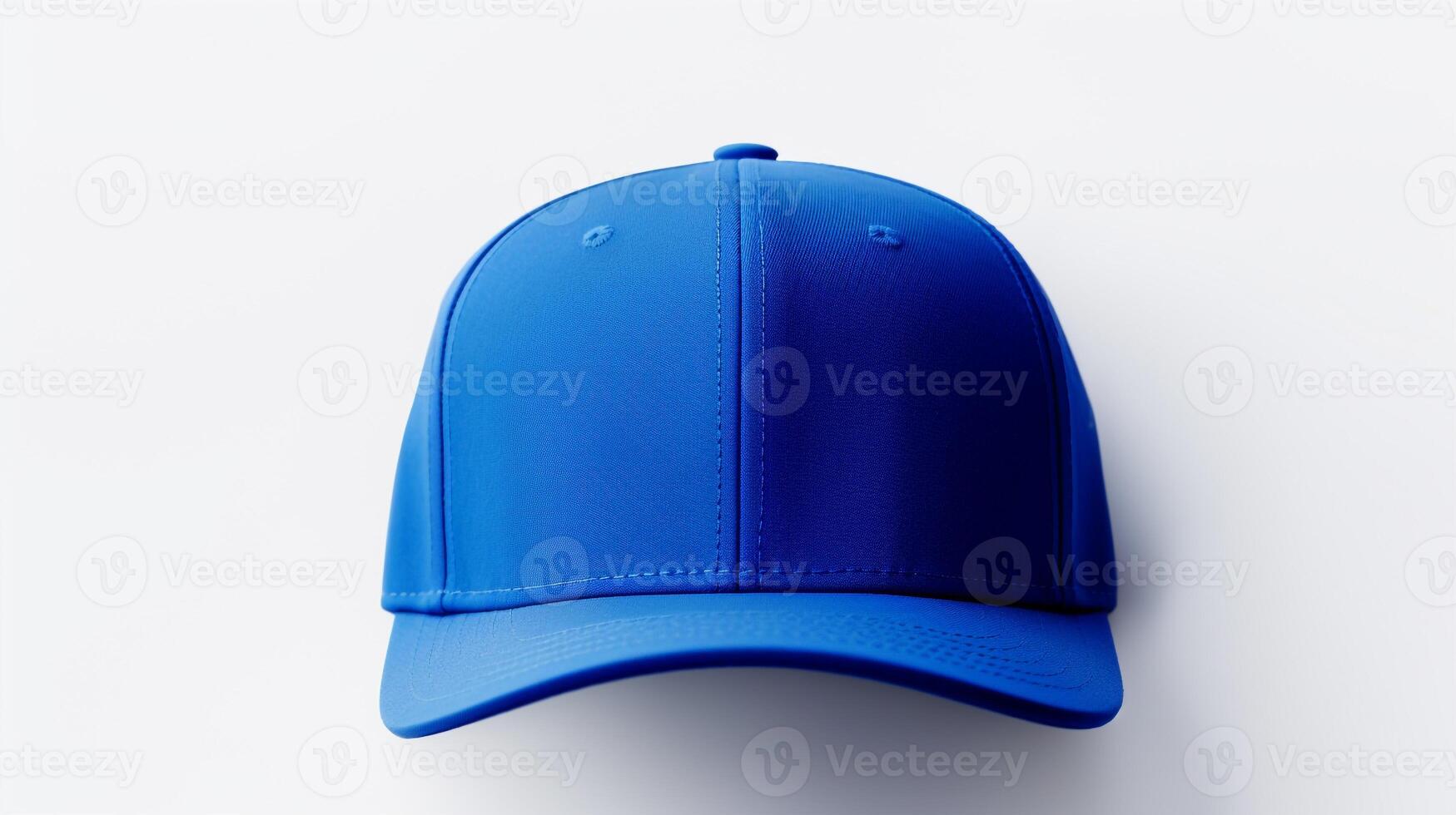 AI generated Photo of Royal Blue Visor cap isolated on white background. AI Generated