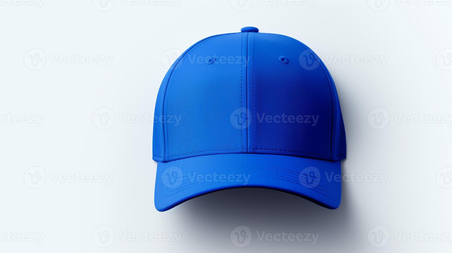 AI generated Photo of Royal Blue Visor cap isolated on white background. AI Generated