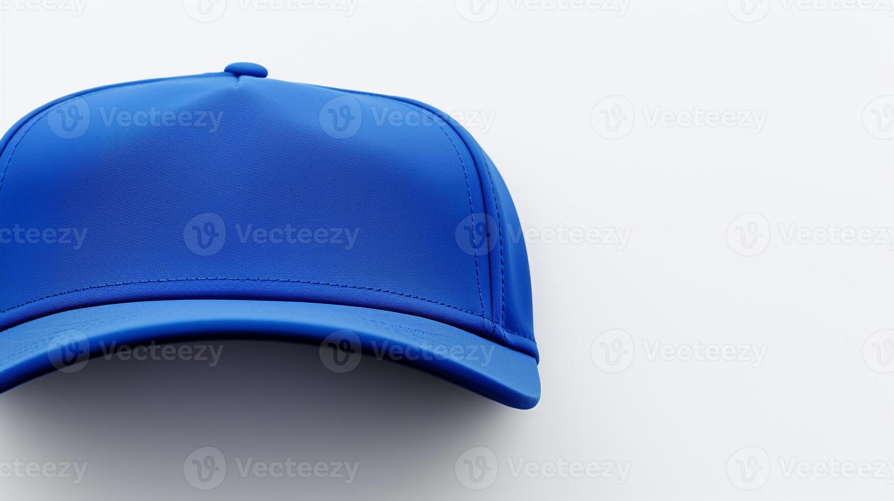 AI generated Photo of Royal Blue Visor cap isolated on white background. AI Generated