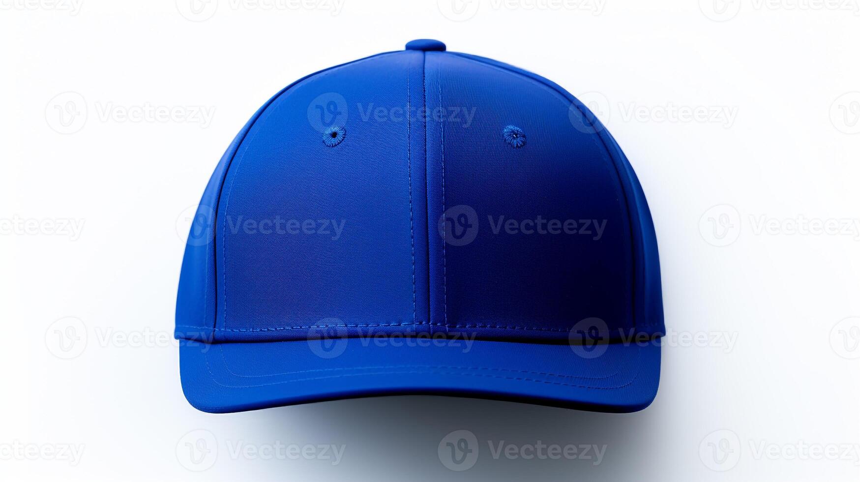 AI generated Photo of Royal Blue Visor cap isolated on white background. AI Generated