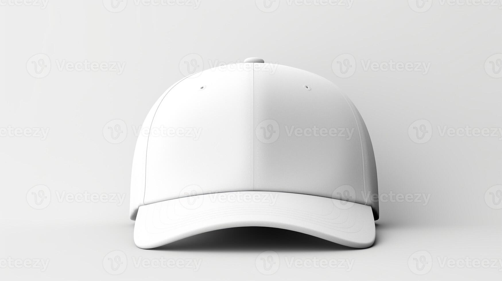 ai generado foto de blanco equipado gorra aislado en blanco antecedentes. ai generado