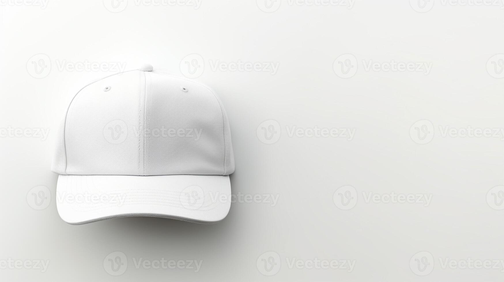 AI generated Photo of White Flat Cap isolated on white background. AI Generated