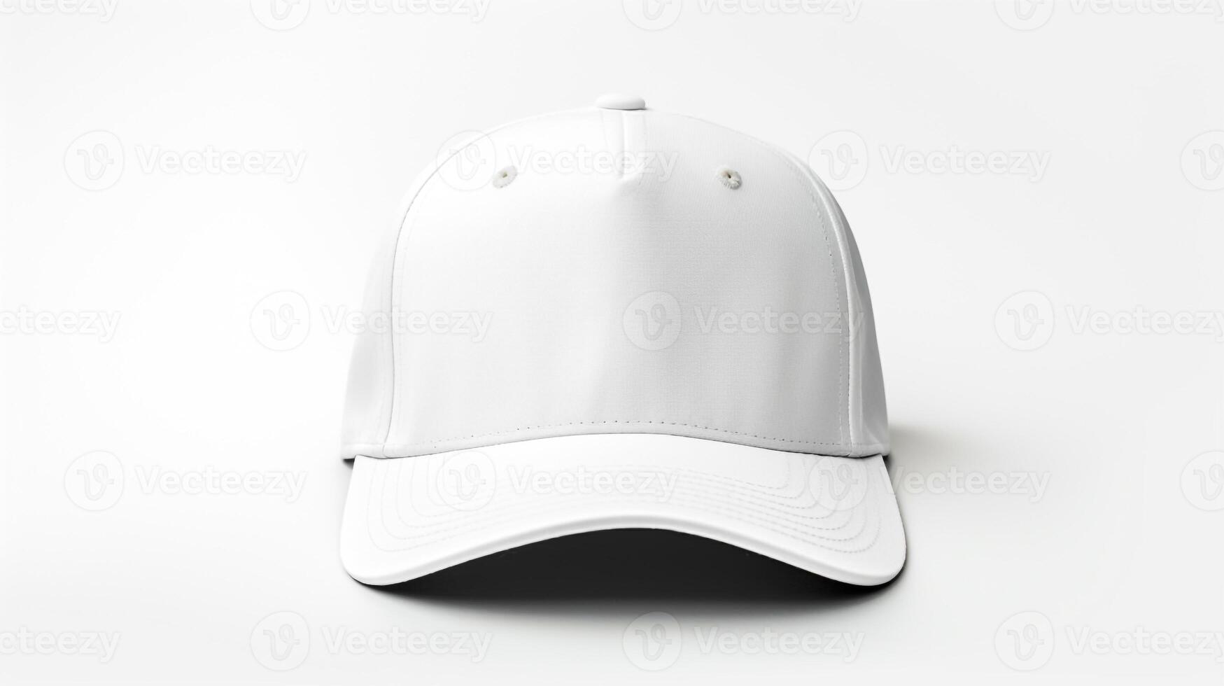 AI generated Photo of White Trucker Cap isolated on white background. AI Generated