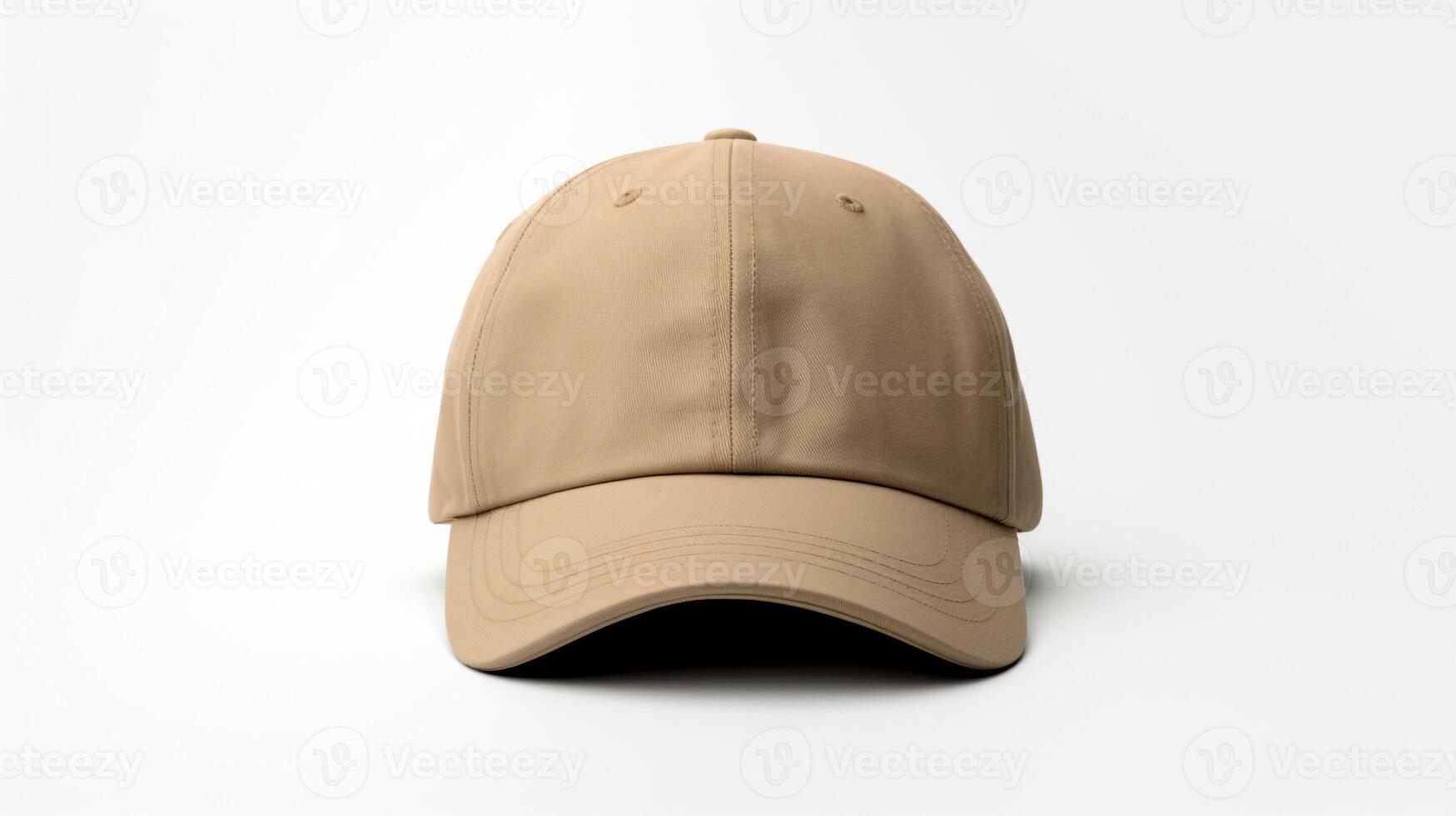 ai generado foto de caqui papá gorra aislado en blanco antecedentes. ai generado