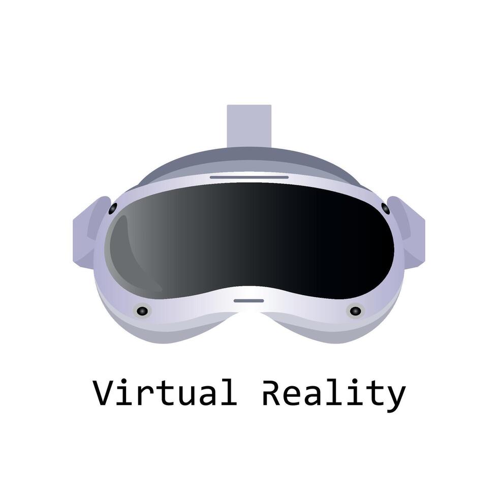 virtual realidad o vr auriculares vector. vr imágenes vector