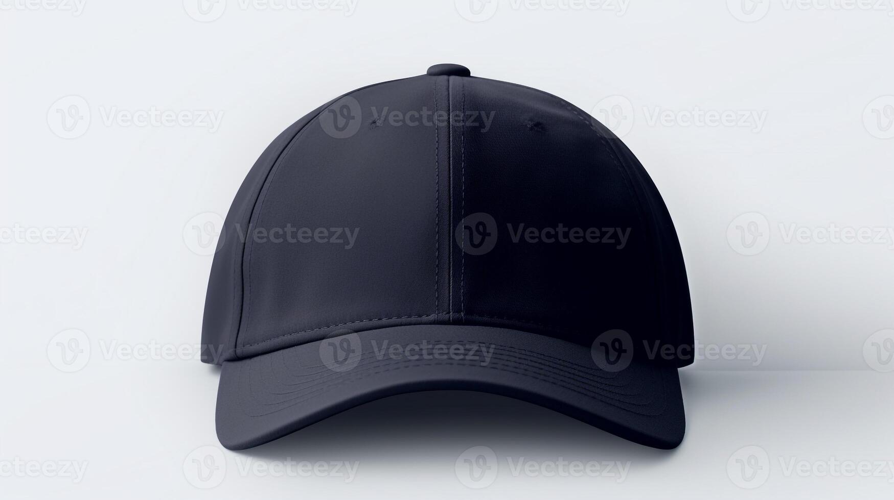 AI generated Photo of Navy Blue Baseball Cap isolated on white background. AI Generated