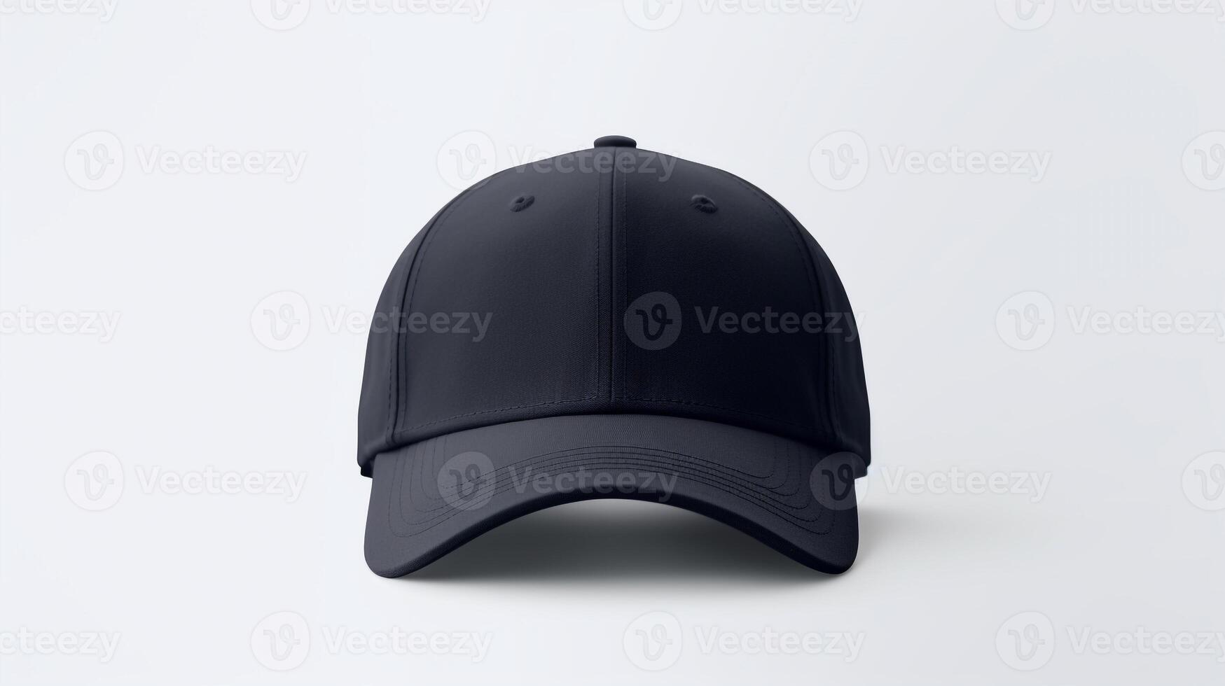 AI generated Photo of Navy Blue Baseball Cap isolated on white background. AI Generated