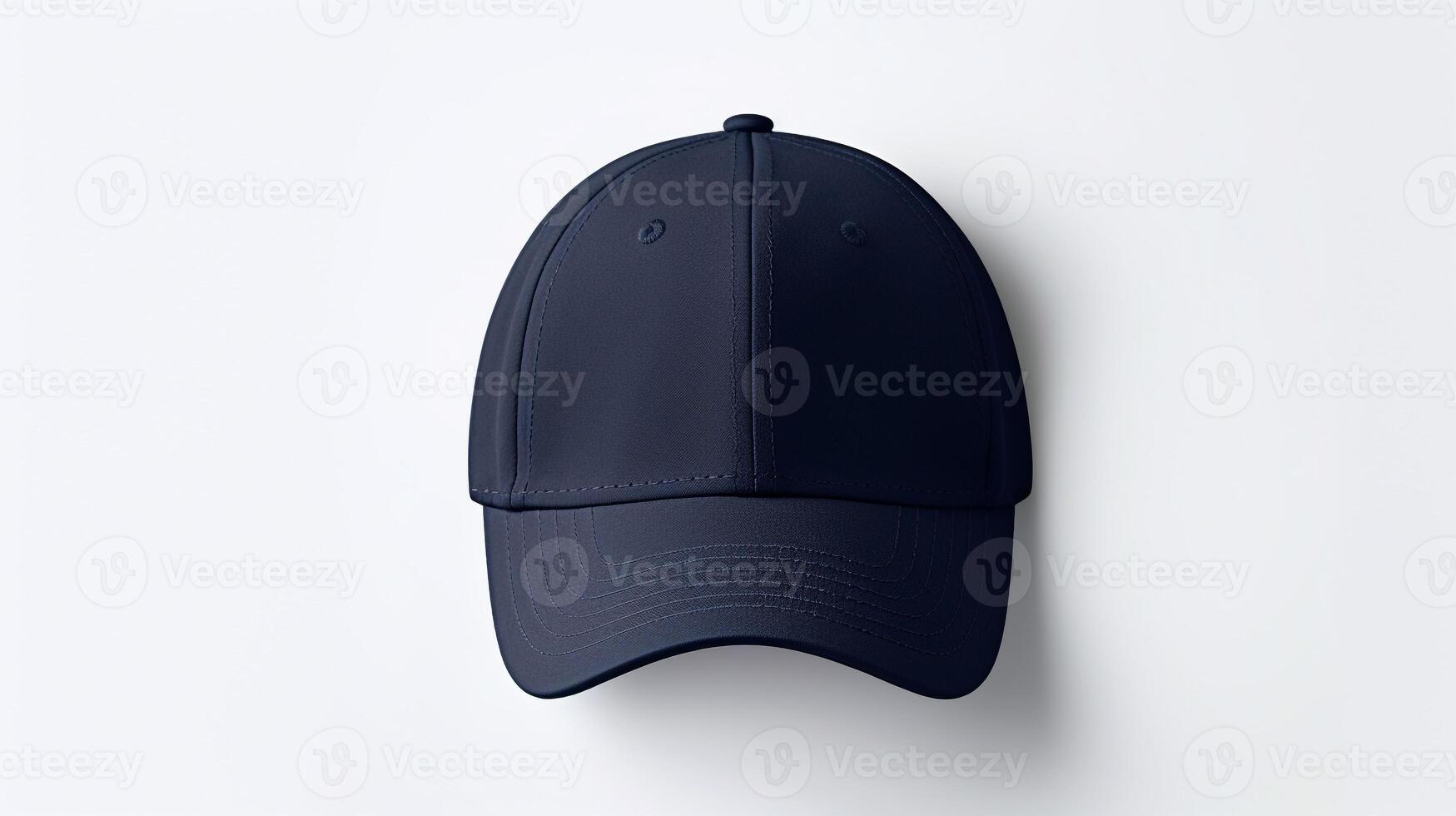 AI generated Photo of Navy Blue Baseball Cap isolated on white background. AI Generated