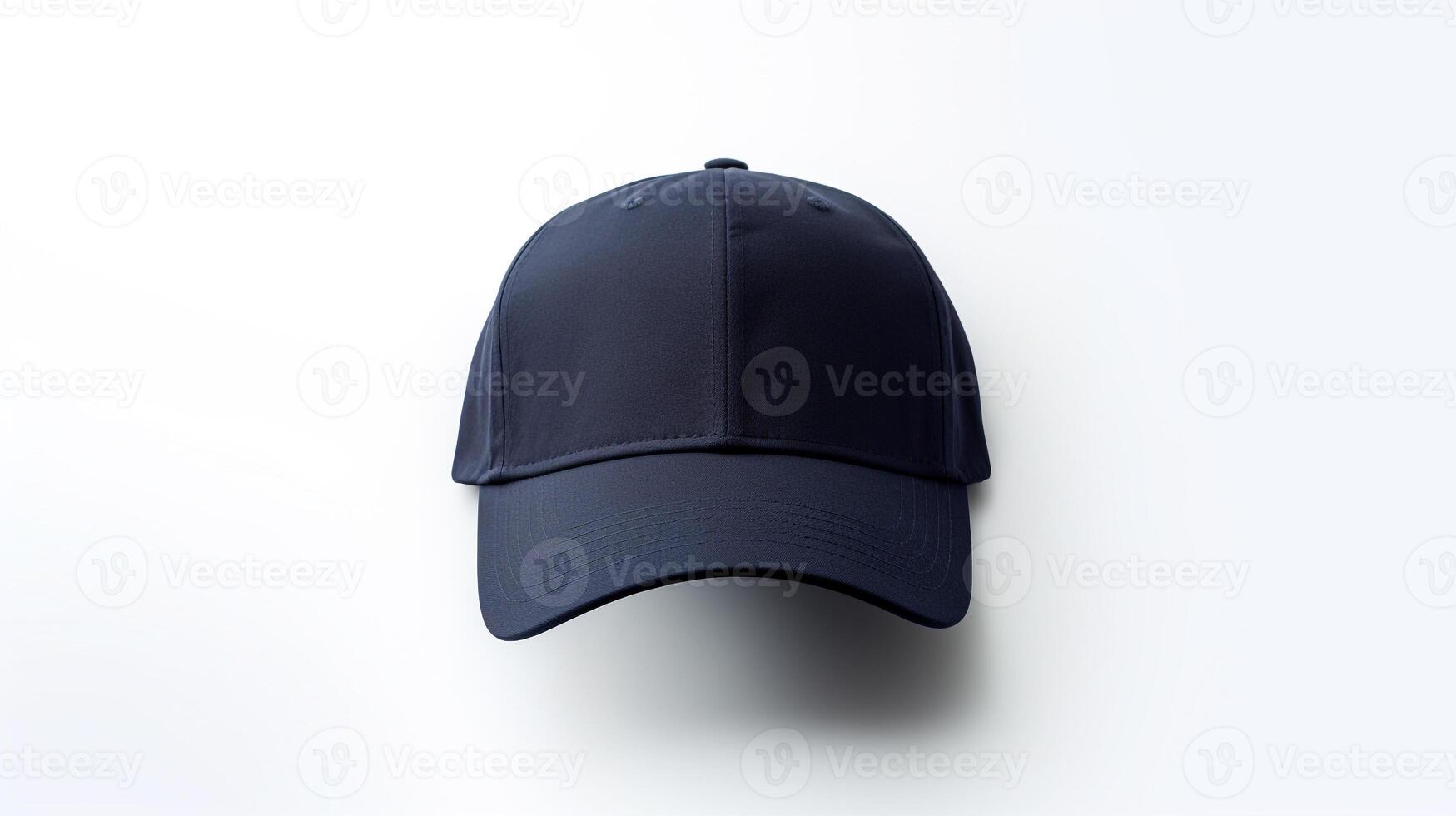 AI generated Photo of Navy Blue Baseball Cap isolated on white background. AI Generated