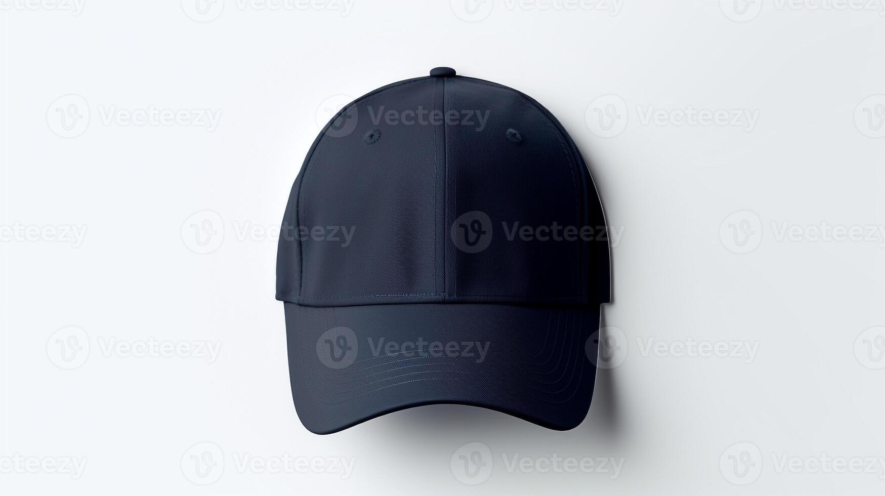 AI generated Photo of Navy Blue Baseball Cap isolated on white background. AI Generated