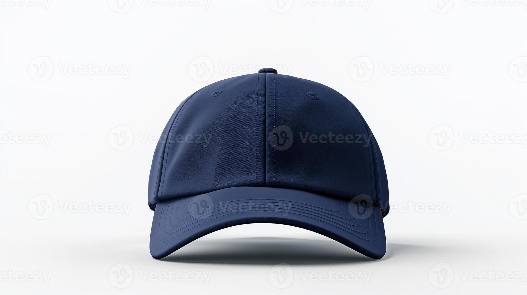 AI generated Photo of Navy Blue Baseball Cap isolated on white background. AI Generated