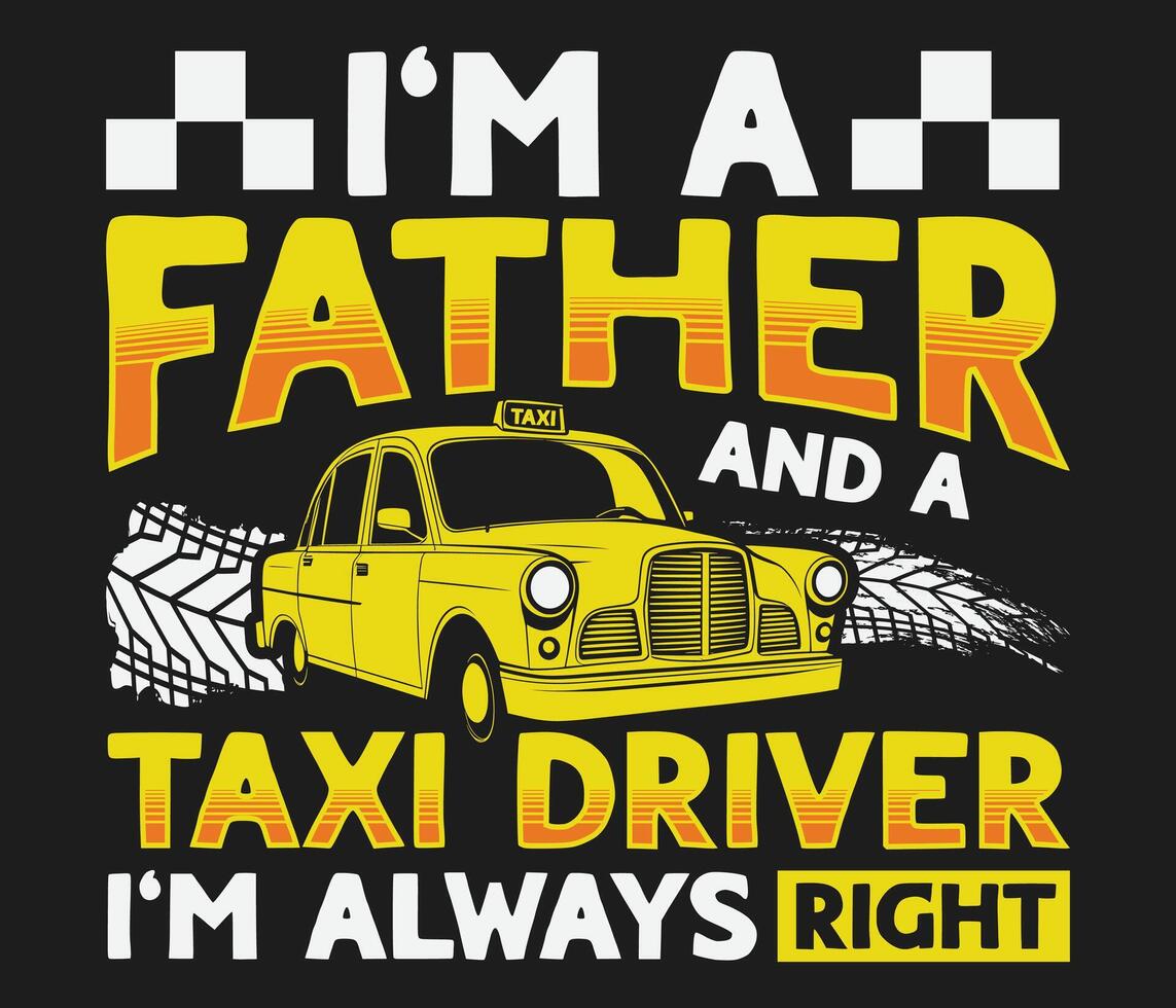 taxi driver t-shirt design template vector