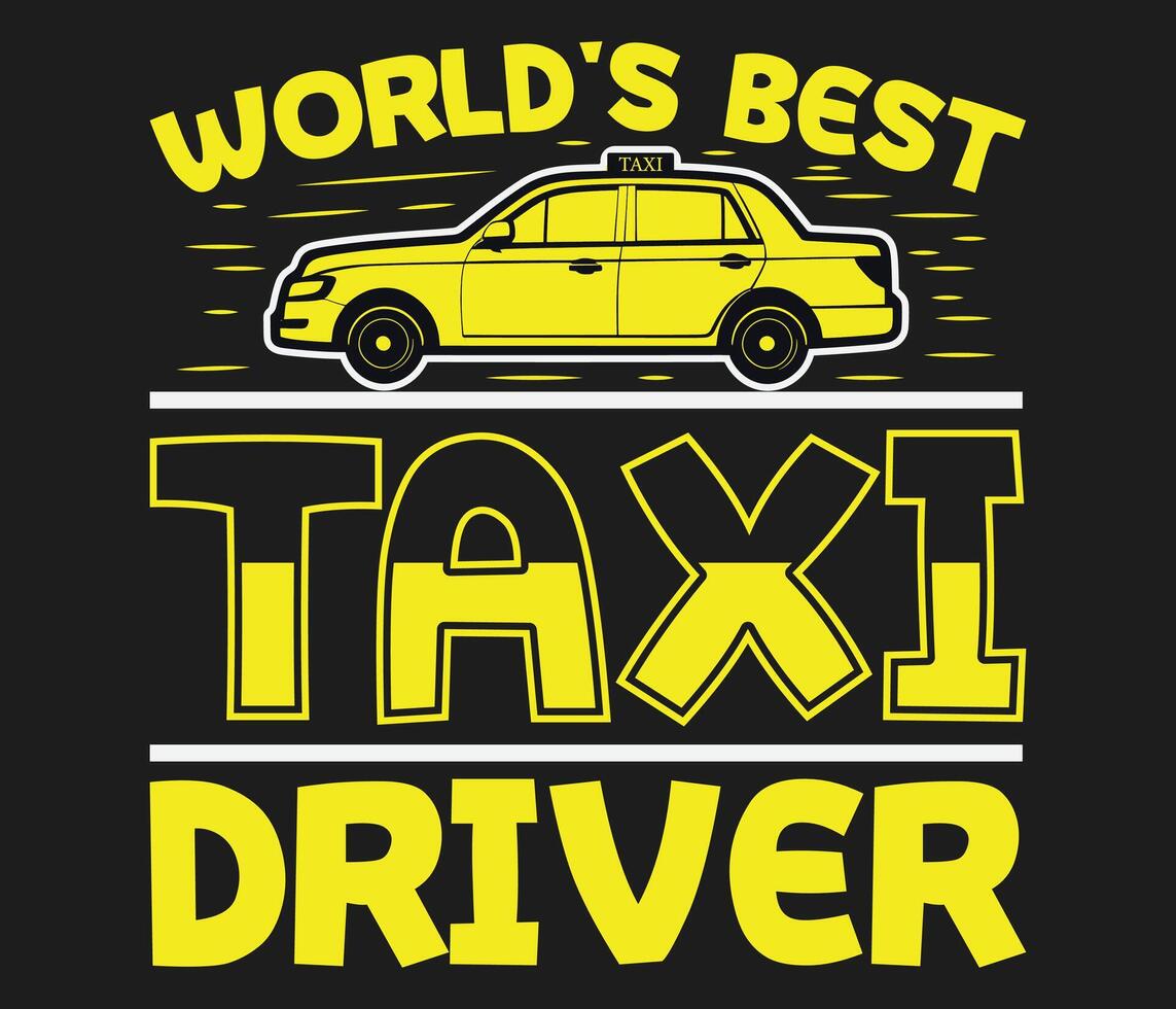 taxi driver t-shirt design template vector