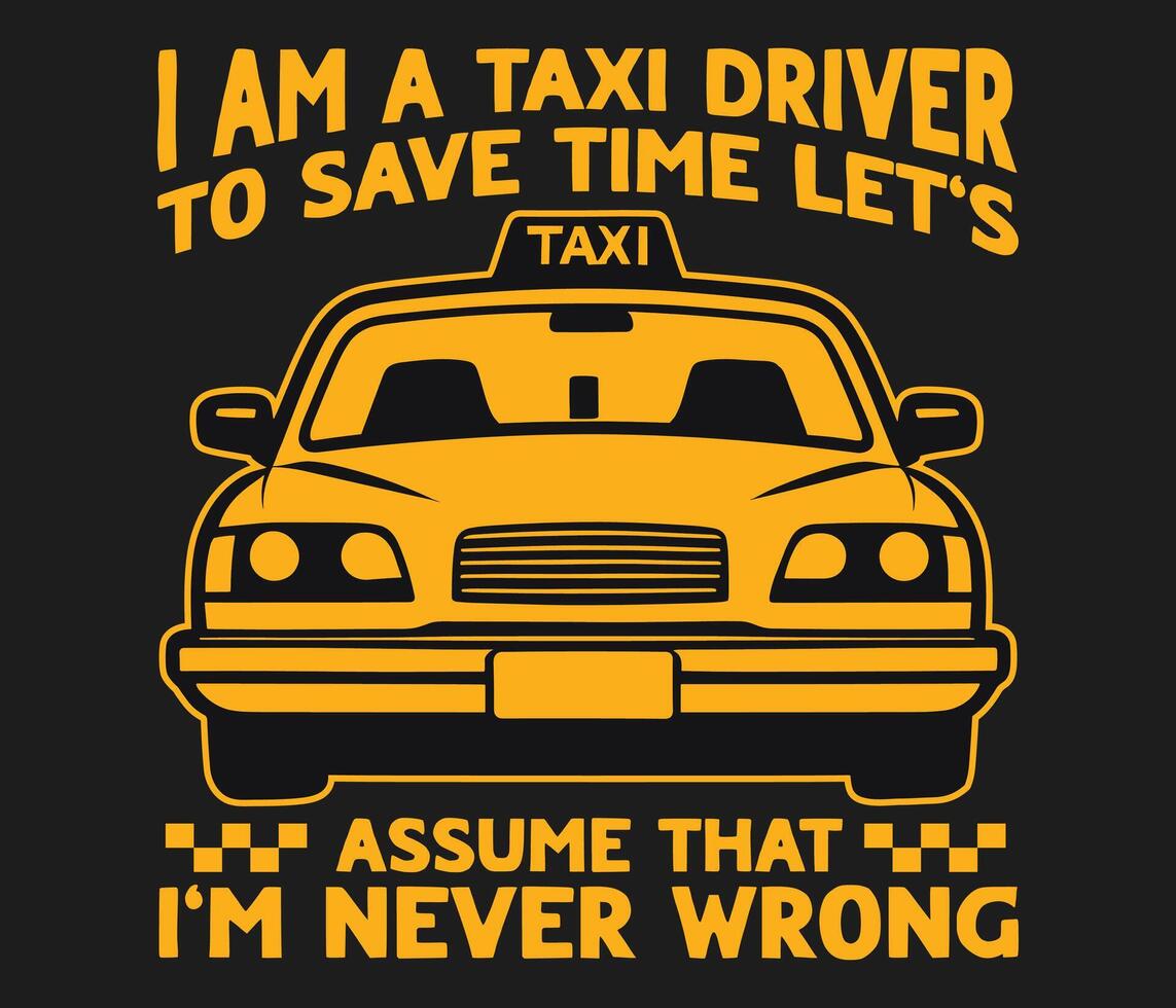 taxi driver t-shirt design template vector