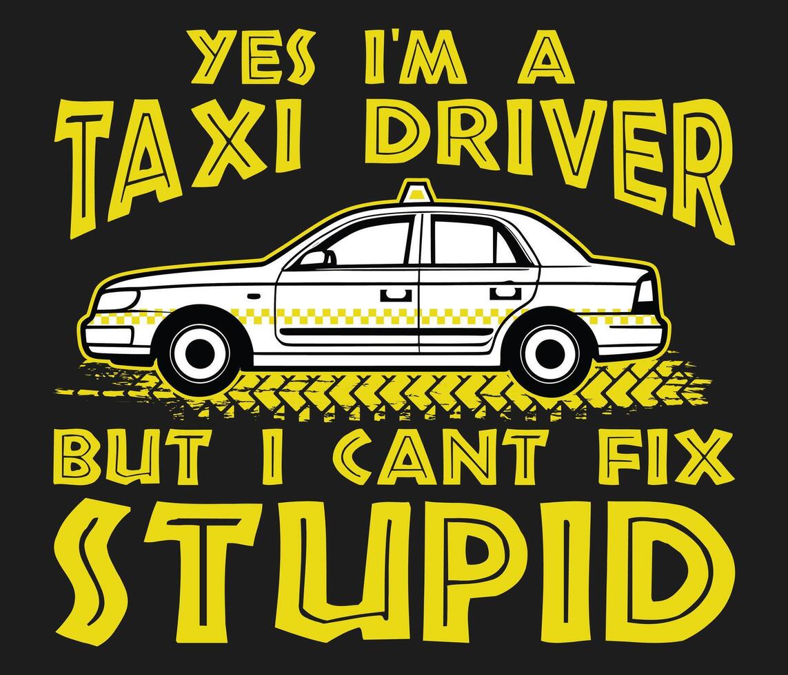 taxi driver t-shirt design template vector