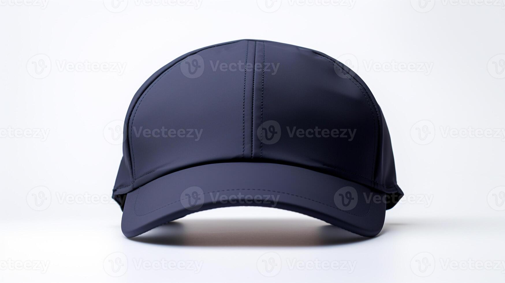 AI generated Photo of Navy Blue Cycling Cap isolated on white background. AI Generated