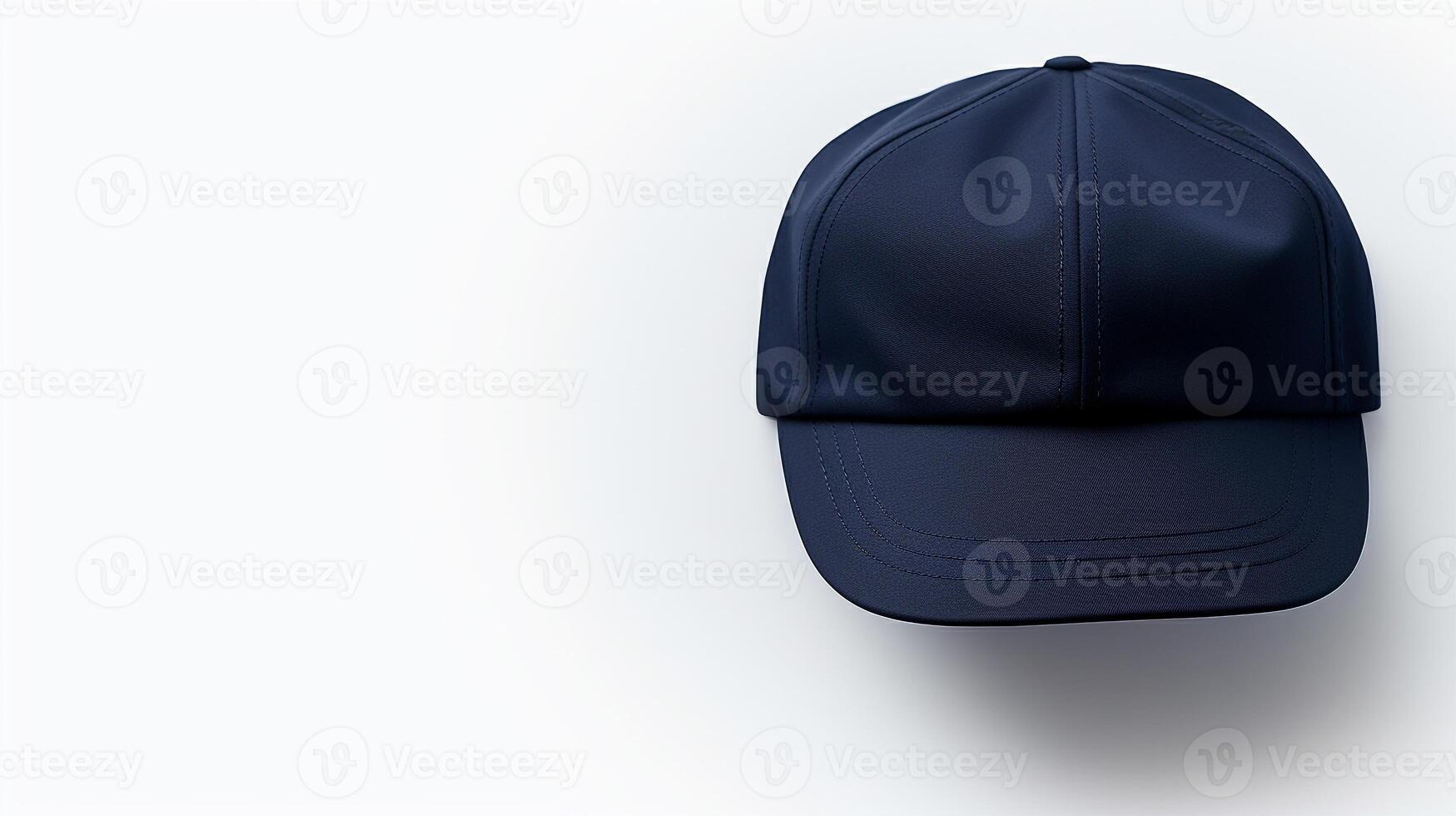 AI generated Photo of Navy Blue Flat Cap isolated on white background. AI Generated