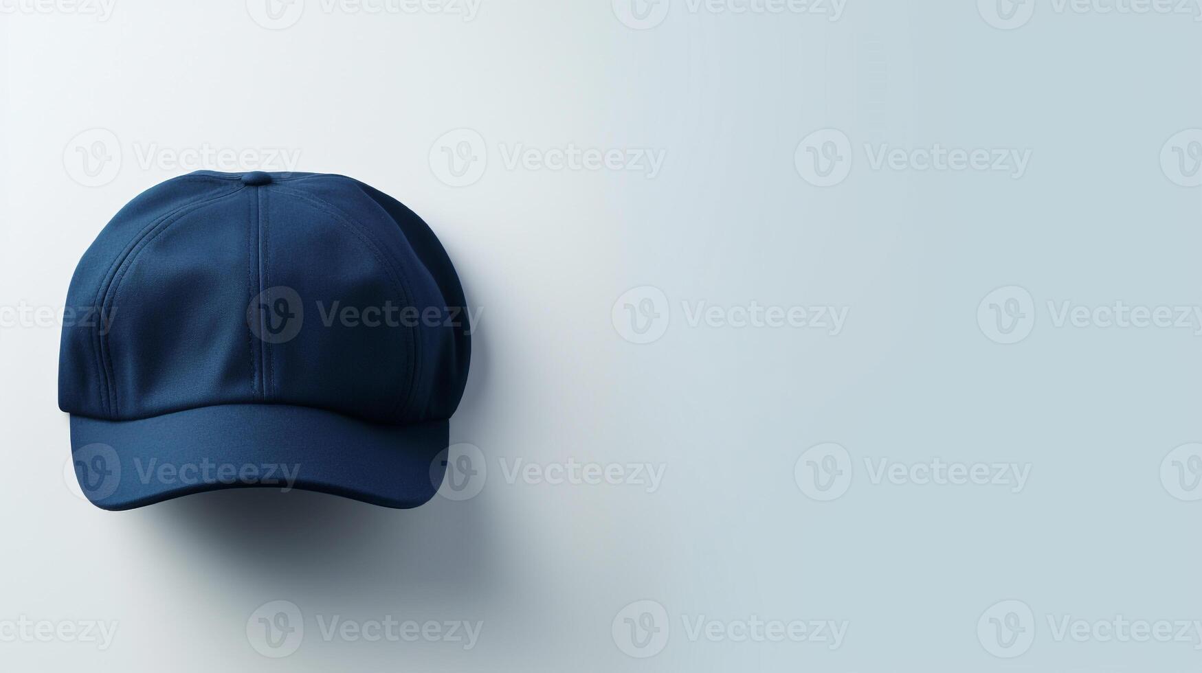 AI generated Photo of Navy Blue Flat Cap isolated on white background. AI Generated