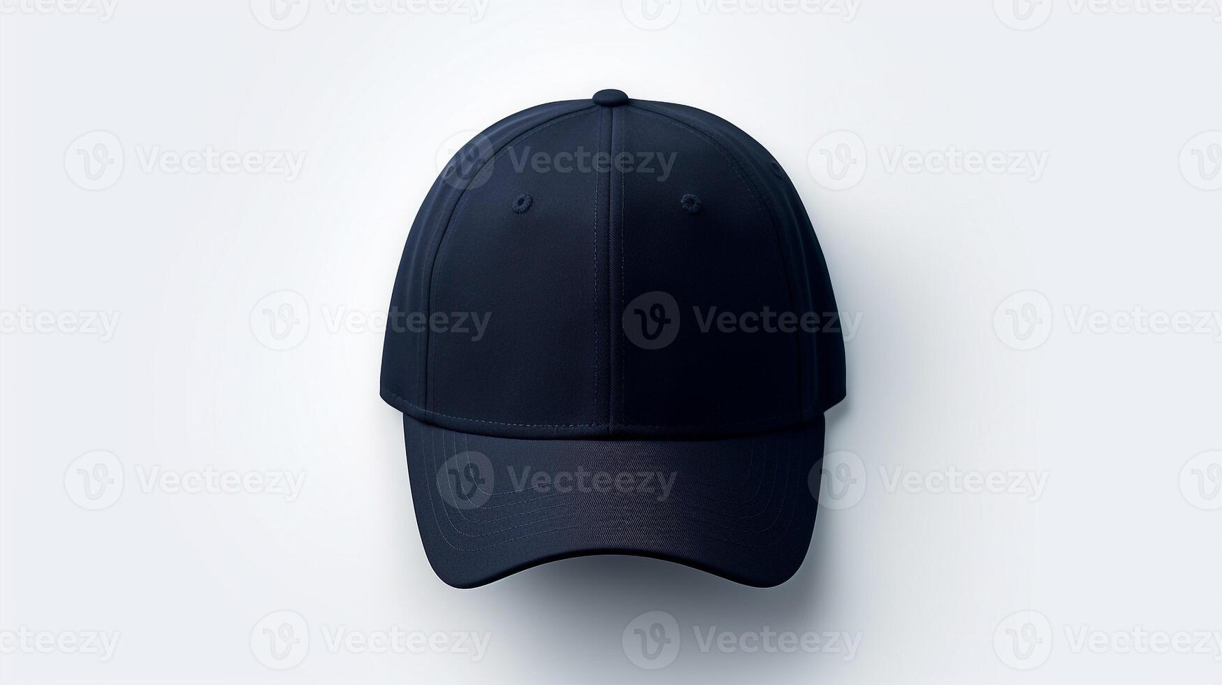 AI generated Photo of Navy Blue Dad Cap isolated on white background. AI Generated