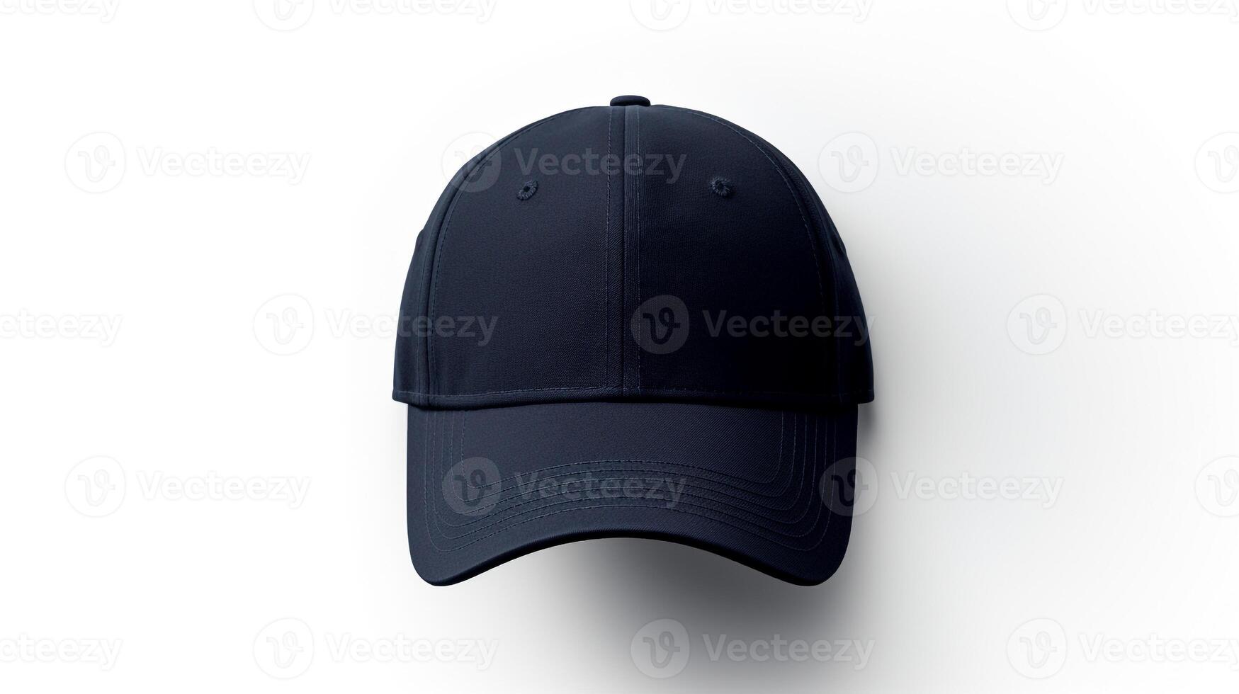 AI generated Photo of Navy Blue Dad Cap isolated on white background. AI Generated