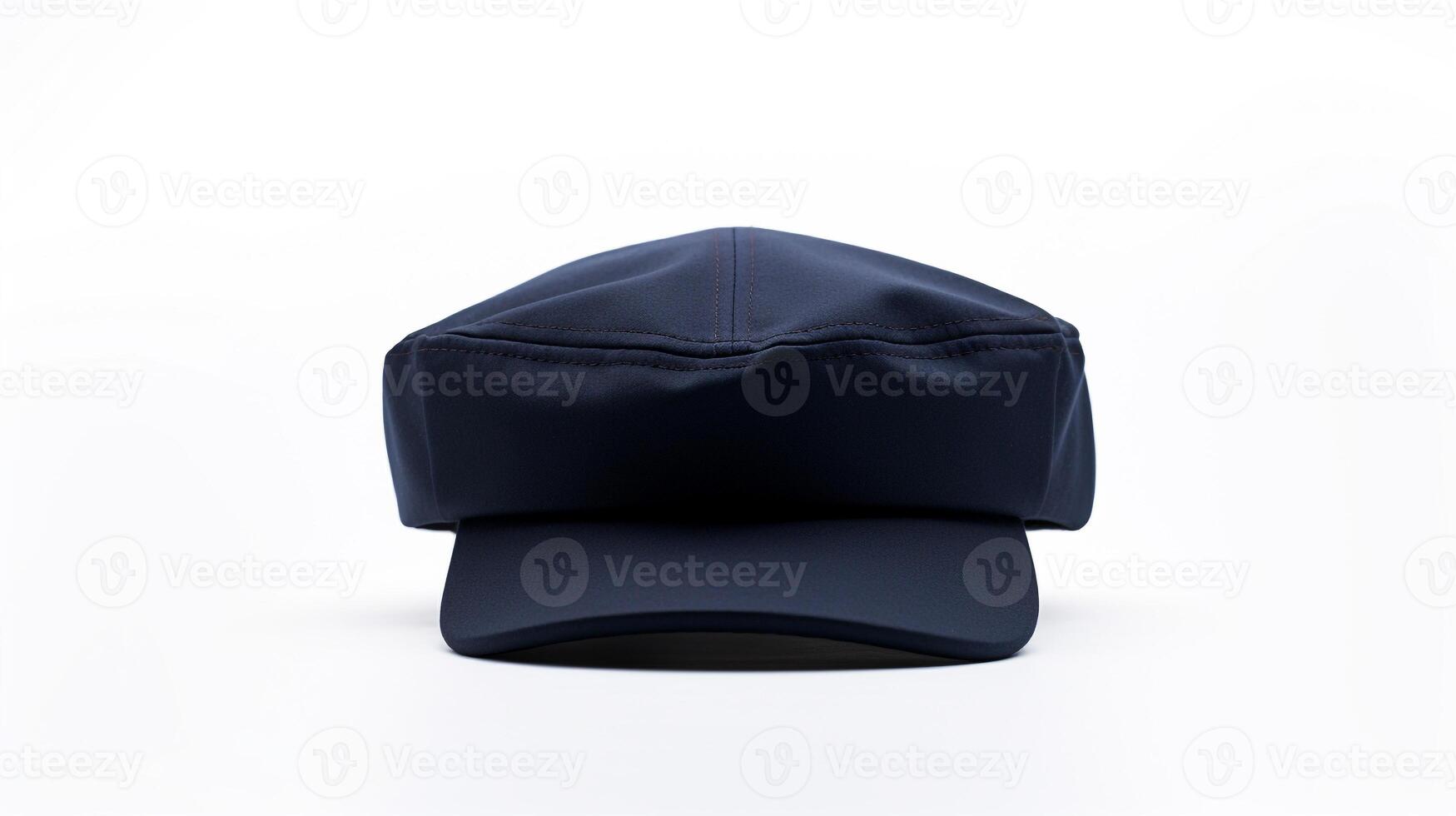 AI generated Photo of Navy Blue Newsboy Cap isolated on white background. AI Generated